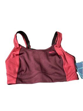 Brooks NWT 30D Fiona Sports Bra Iris Plum Adjustable Straps